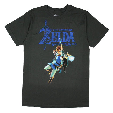 Nintendo The Legend Of Zelda Breath Of The Wild Men's Link T-Shirt Adult