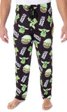 Star Wars Men's Baby Yoda Snacks And Naps Sleep Lounge Pajama Pants
