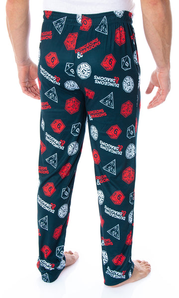 Dungeons and Dragon Men s Allover Game Dice Print Lounge Pajama