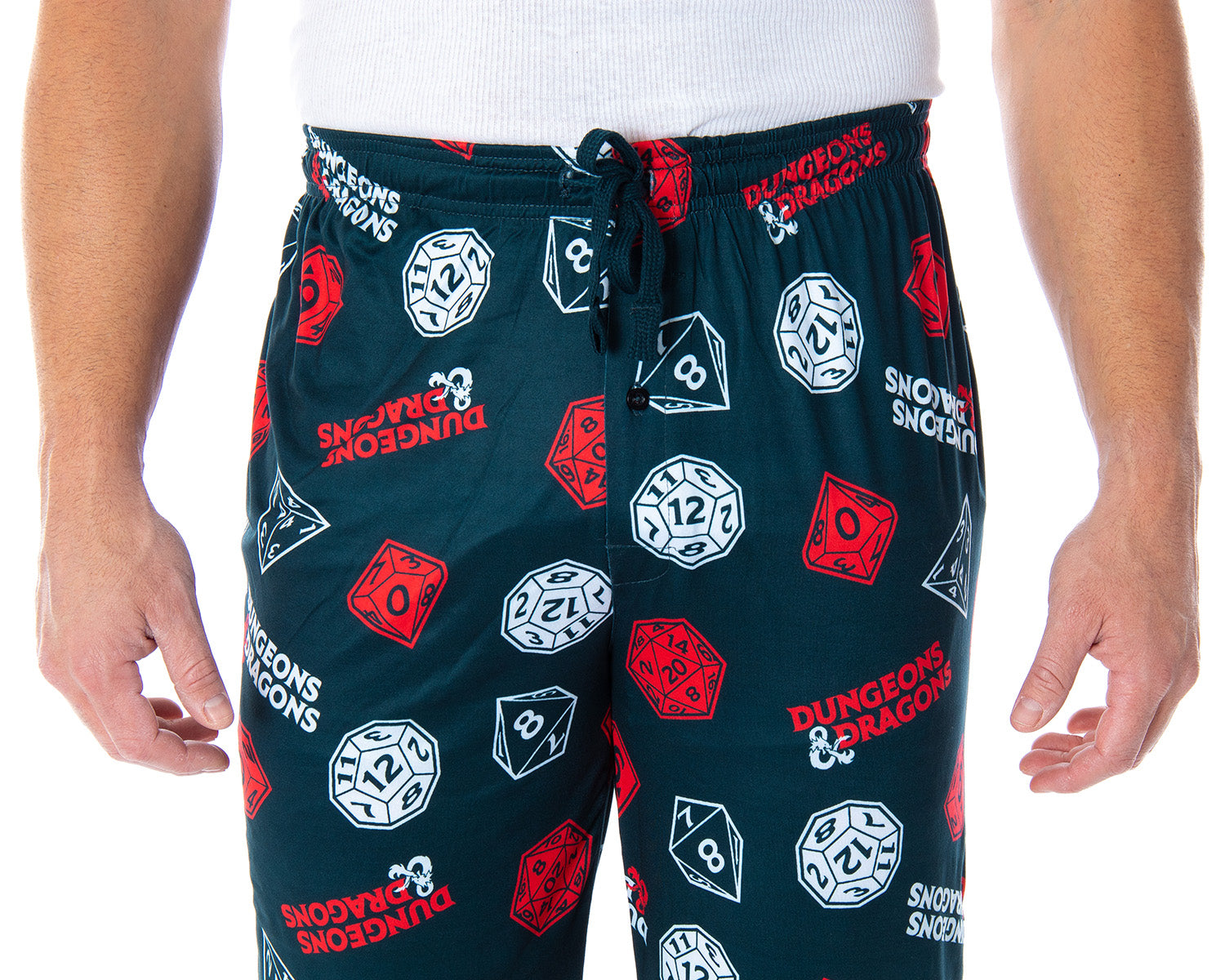 Dungeons and Dragon Men's Allover Game Dice Print Lounge Pajama Pants
