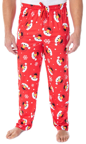 Sesame Street Men's Santa Elmo Christmas Holiday Lounge Pajama Pants