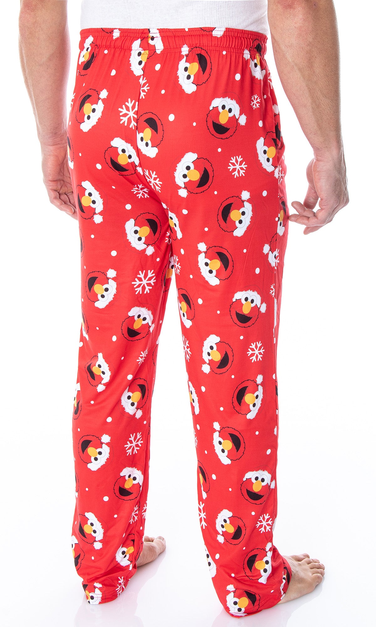 Sesame Street Men's Santa Elmo Christmas Holiday Lounge Pajama Pants