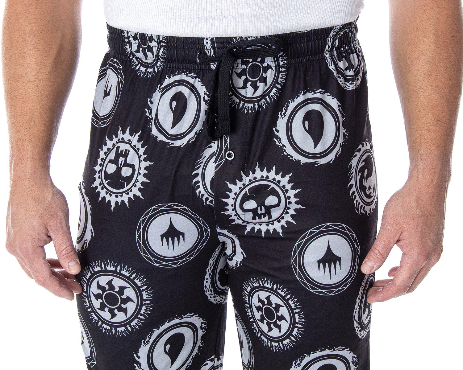 Magic The Gathering Men's Mana Color Logo Symbols Sleep Lounge Pajama Pants