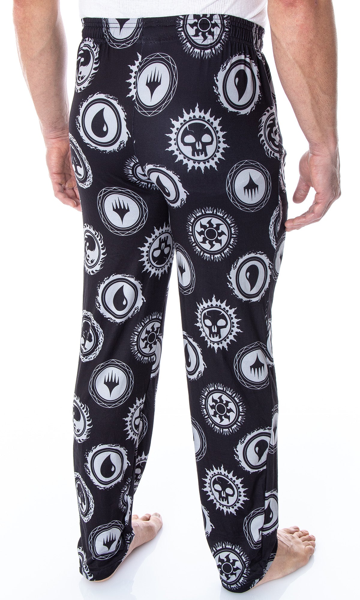 Magic The Gathering Men's Mana Color Logo Symbols Sleep Lounge Pajama Pants