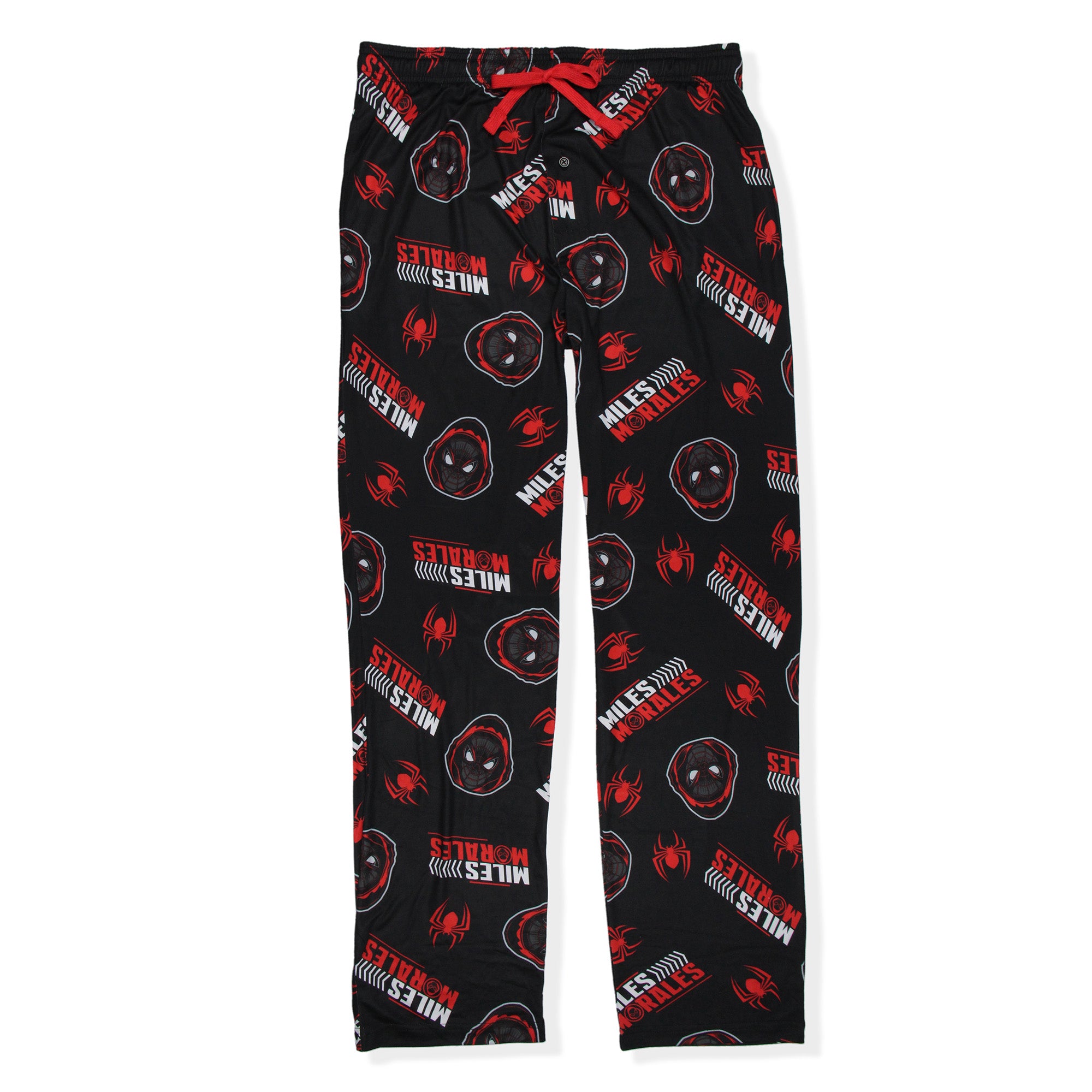 Marvel Spiderman Miles Morales Men's Allover Pattern Adult Pajama Pants