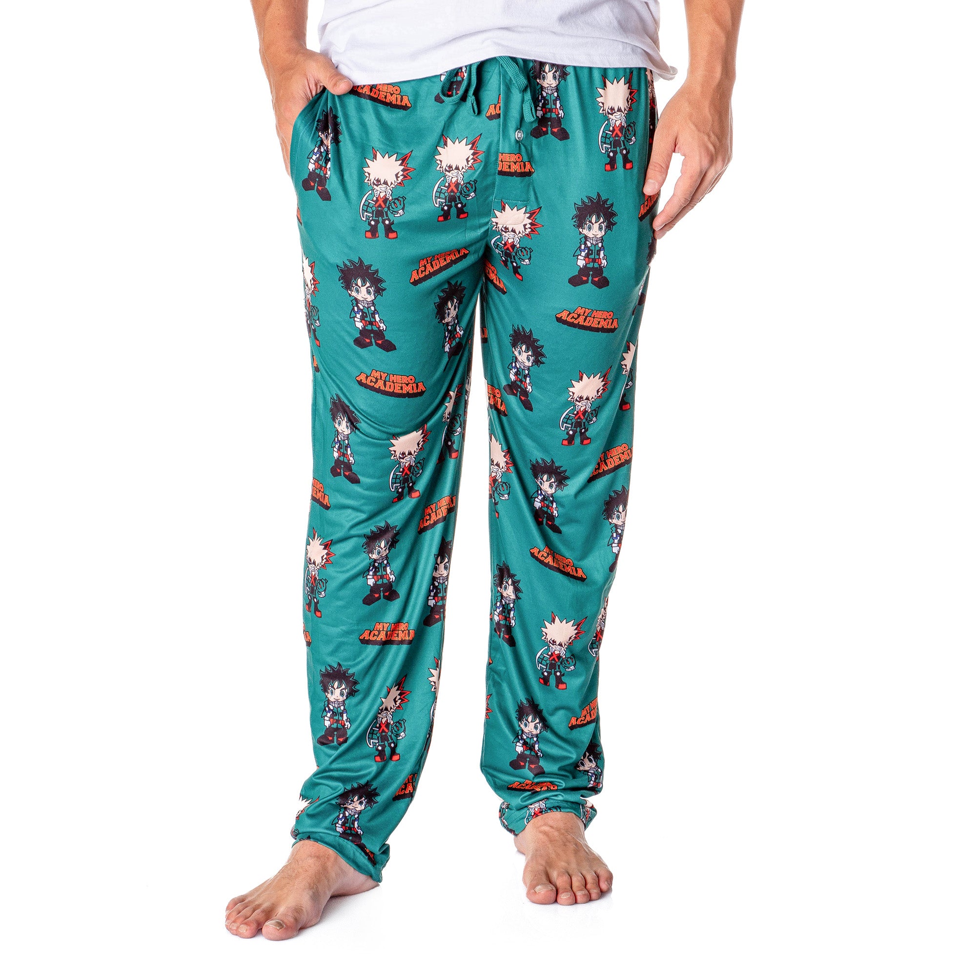 My Hero Academia Men's Izuku Midoriya and Katsuki Bakugo Pajama Pants