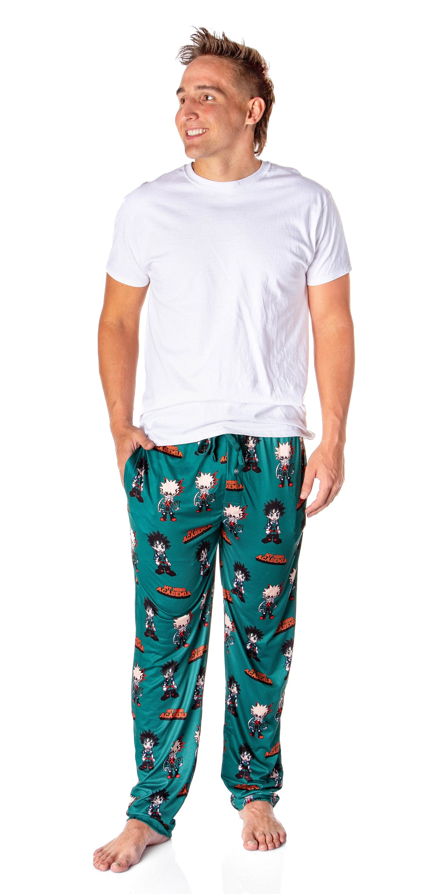 My Hero Academia Men's Izuku Midoriya and Katsuki Bakugo Pajama Pants