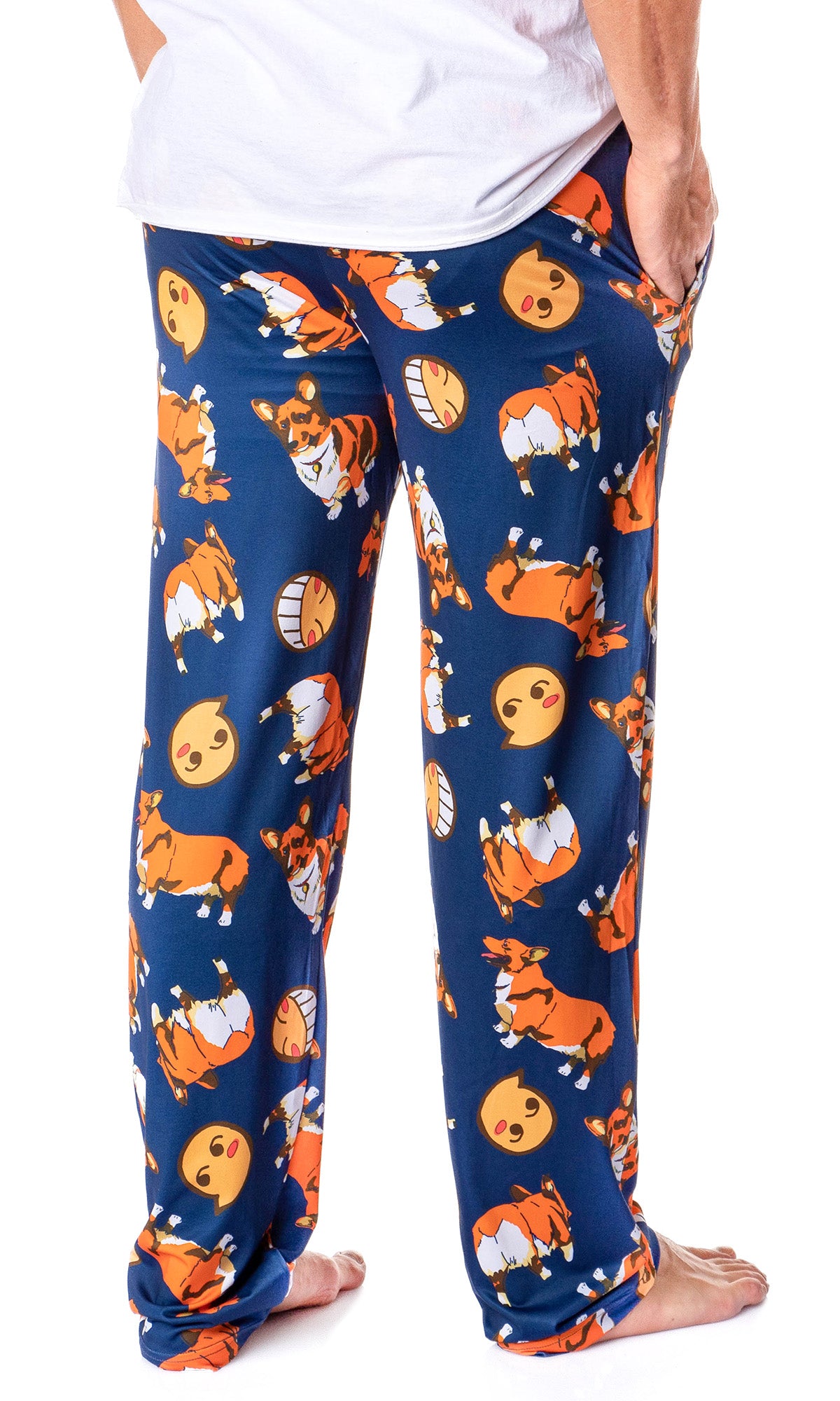 Cowboy Bebop Anime Men's Ein the Corgi Data Dog Adult Lounge Pajama Pants