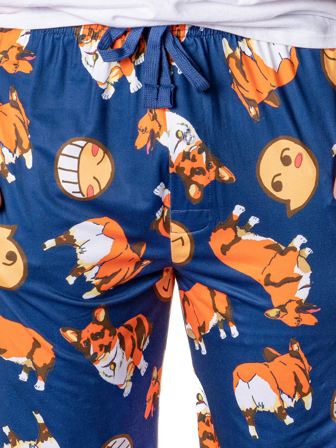 Cowboy Bebop Anime Men's Ein the Corgi Data Dog Adult Lounge Pajama Pants