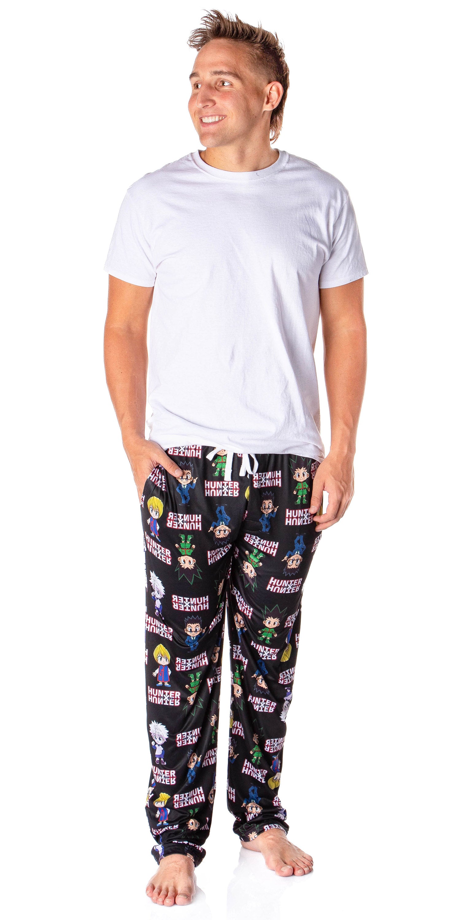 Hunter X Hunter Men's Gon Killua Kurapika Leorio Lounge Pajama Pants