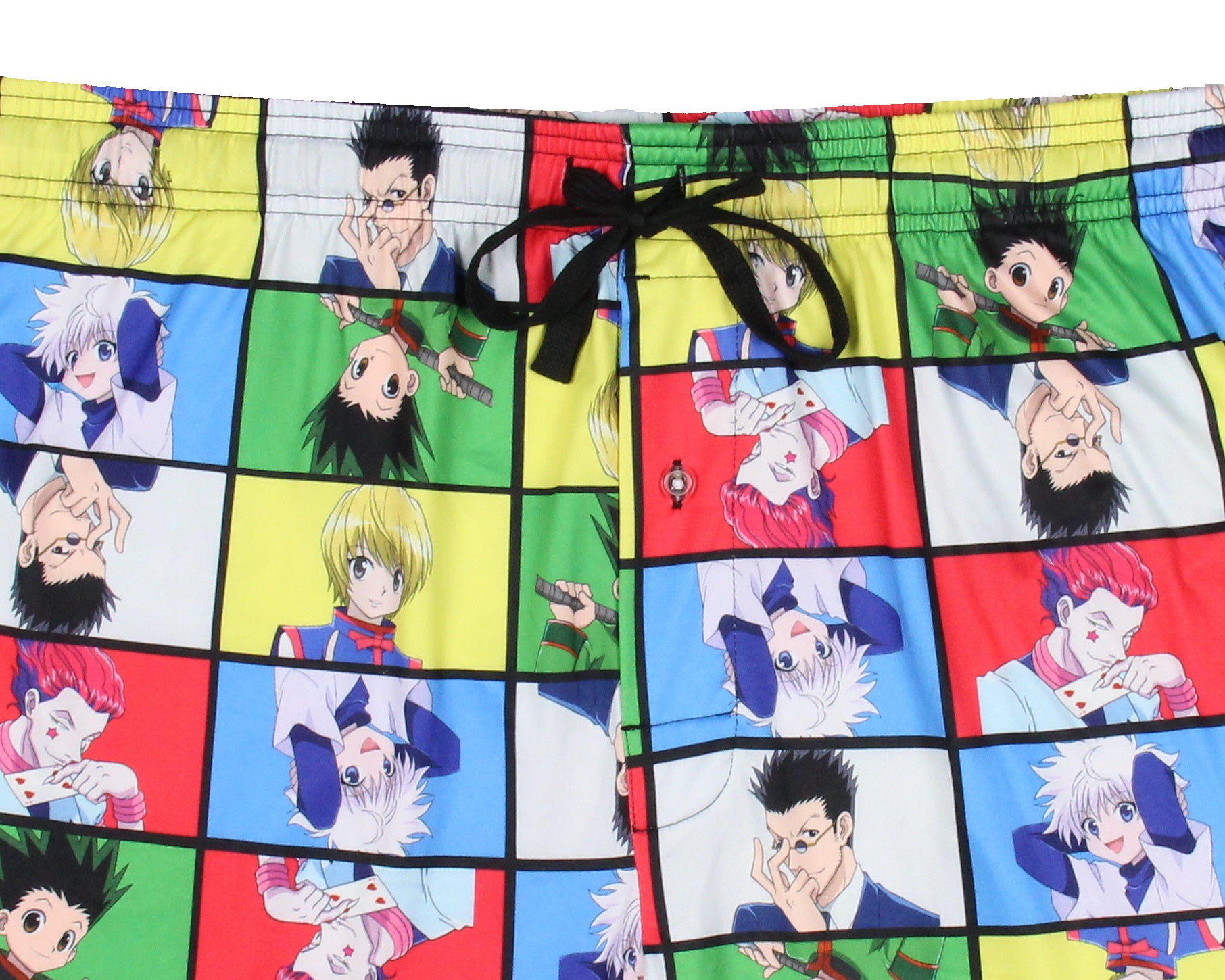 Hunter X Hunter Men's Gon Killua Kurapika Leorio Hisoka Grid Pajama Pants