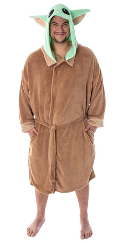 Big and Tall Baby Grogu Star Wars The Child Adult Costume Plush Robe