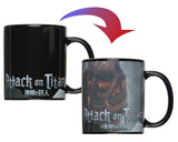 Attack On Titan Anime Colossal Titan Heat Reactive Color Changing Mug Coffee Cup
