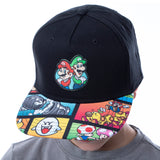 Nintendo Super Mario and Luigi Character Youth Flat Bill Adjustable Snapback Hat