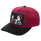 Demon Slayer Anime Men's Sublimated Character Patch Precurved Snapback Hat