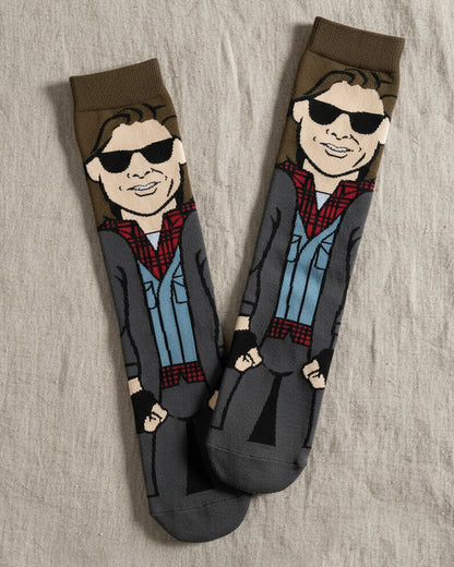 The Breakfast Club Teen Movie John Bender 360 Character Collection Crew Socks