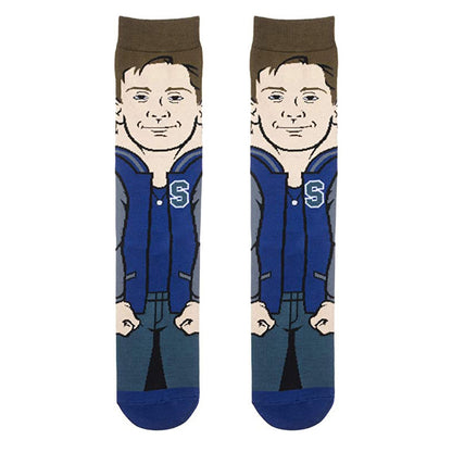 The Breakfast Club Teen Movie Andrew Clark 360 Character Collection Crew Socks