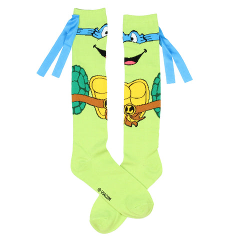 Teenage Mutant Ninja Turtles Character Mask Knee High Socks
