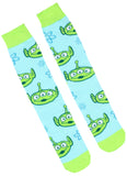 Disney Toy Story Socks Woody Buzz Lightyear Aliens Men's 3 Pack Crew Socks