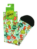 Dr Seuss GRINCH Naughty Or Nice Adult Holiday Mens? Sublimation Crew Socks