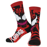 Marvel Carnage Supervillian Adult Crew Socks 1 Pair