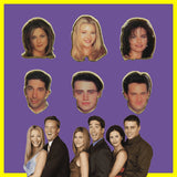 Friends Television Show Character Faces 6-Piece Enamel Pin Set