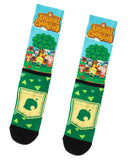 Nintendo Animal Crossing Socks Men's Allover Character Sublimated Crew Socks