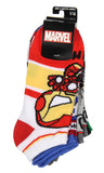Marvel Avengers Chibi Superhero Characters Mix and Match Ankle Socks 5 Pairs
