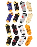 Naruto Shippuden Men's Hidden Leaf Kanoha Anime Mix and Match Ankle Socks 8 Pair