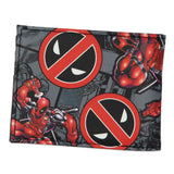 Bioworld Deadpool Sublimated Allover Action Scene With Logo Bi-Fold Wallet