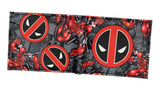 Bioworld Deadpool Sublimated Allover Action Scene With Logo Bi-Fold Wallet