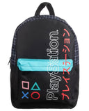 Sony Playstation 16.5" Kanji Color Block Laptop Backpack with Adjustable Straps
