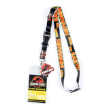 Jurassic Park Park Ranger Breakaway Lanyard Clear ID Badge Holder Keychain