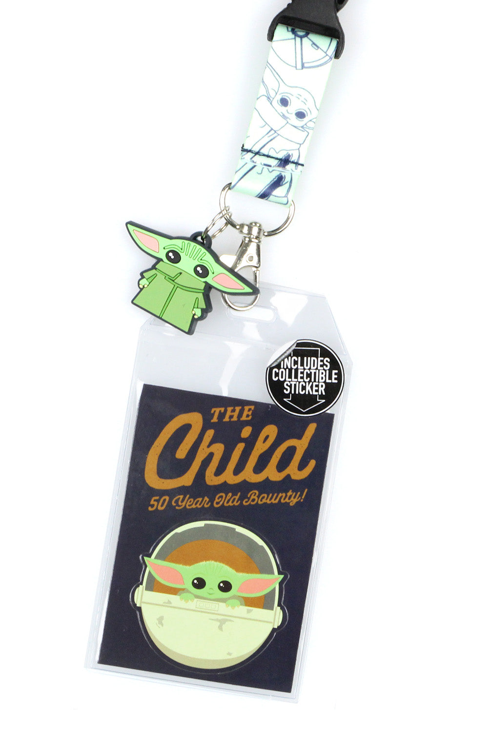 Star Wars The Mandalorian The Child 50 Year Old Bounty Lanyard ID Badge Holder - Seven Times Six