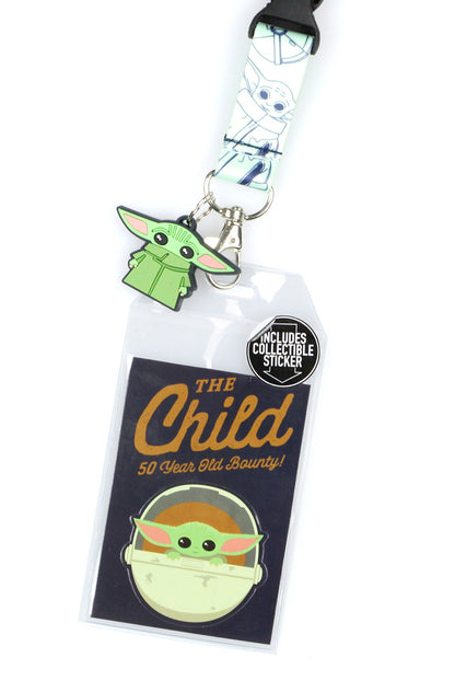 Star Wars The Mandalorian The Child 50 Year Old Bounty Lanyard ID Badge Holder - Seven Times Six