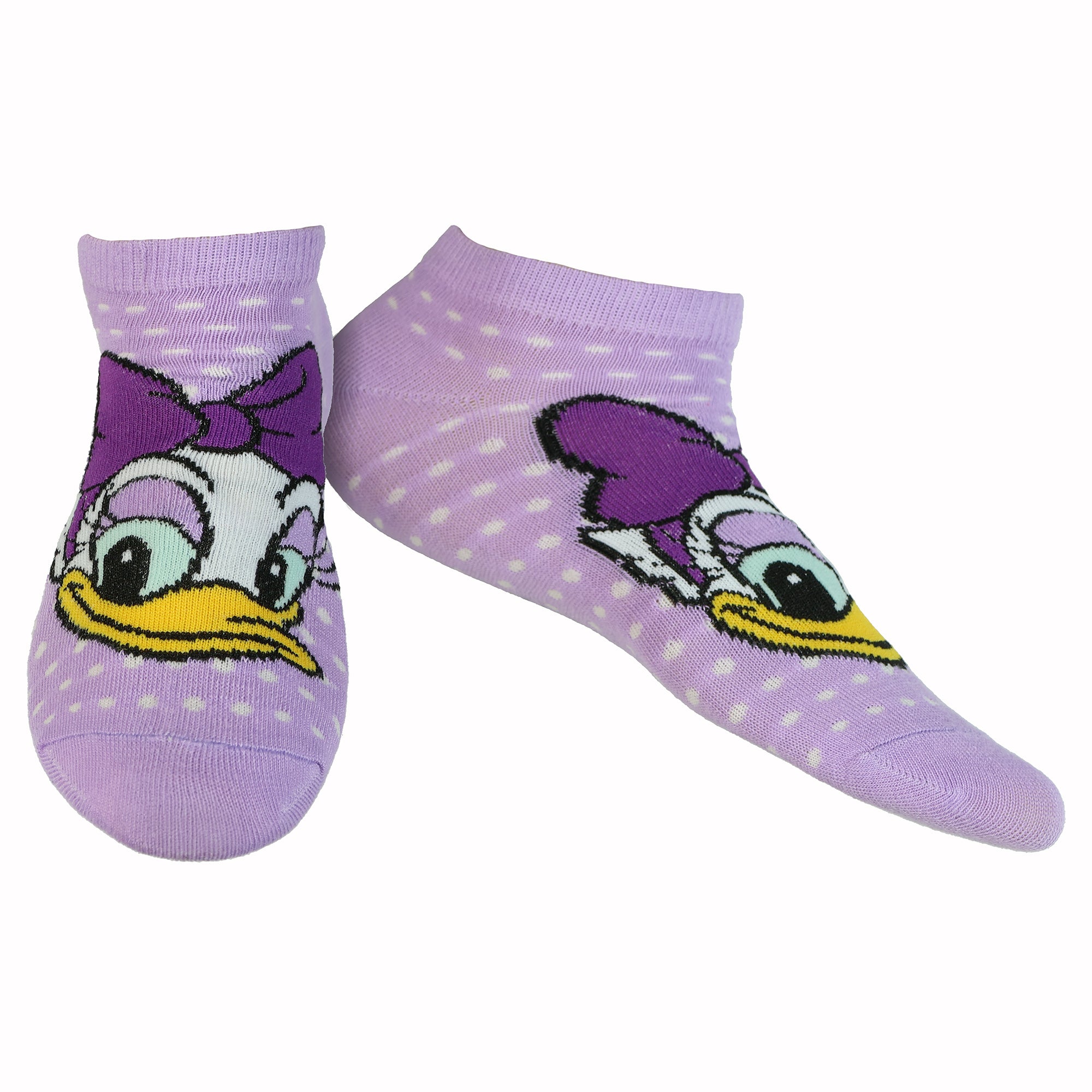Disney Mickey Mouse & Friends Girls' 5-Pack No Show Ankle Socks, OSFM