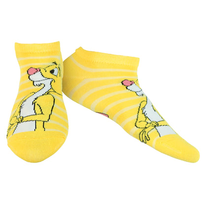 Disney Winnie the Pooh Girls' Ankle Socks Mix and Match Set, 5-Pack OSFM