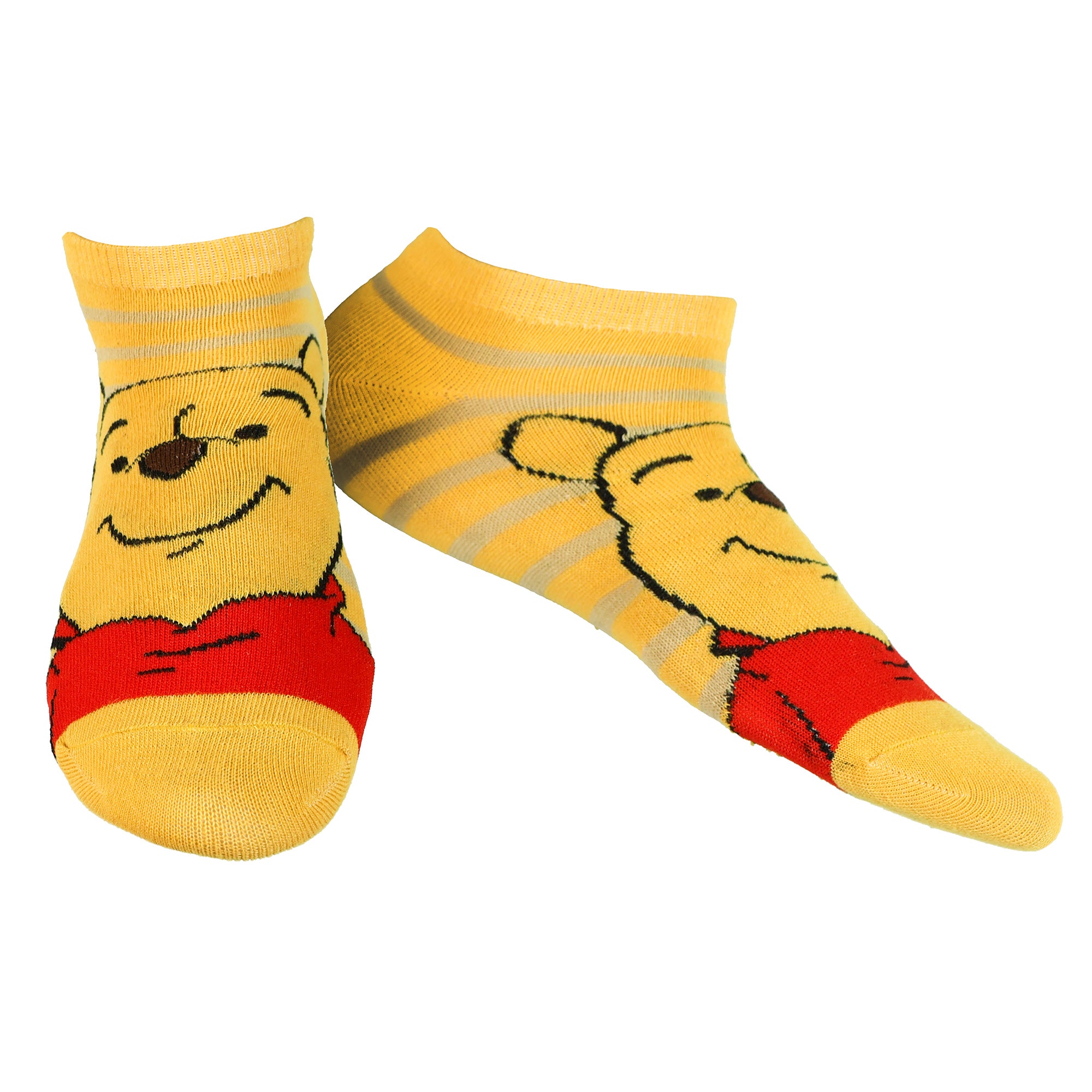 Disney Winnie the Pooh Girls' Ankle Socks Mix and Match Set, 5-Pack OSFM