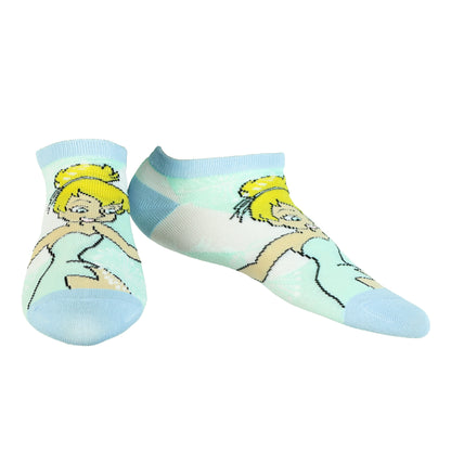 Disney Tinkerbell Socks Girl's 5-Pack Mix and Match Low Cut Ankle Socks, 5 Pair