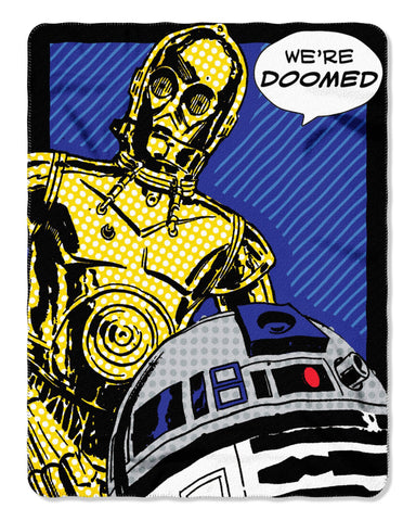 Northwest Star Wars Fleece Throw Blanket, 45" x 60", Doomed