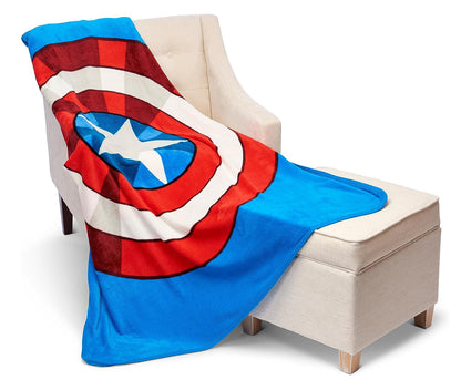 Northwest Avengers Micro Raschel Throw Blanket, 46" x 60", The Shield
