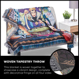 Disney-Pixar Villains, "Vile Villains" Woven Tapestry Throw Blanket, 48" x 60", Multi Color, 1 Count