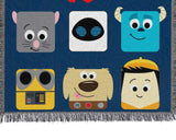 Northwest Disney-Pixar Woven Tapestry Throw Blanket, 48" x 60", Pixarland