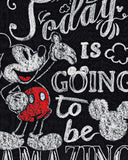Disney's Mickey Mouse, "Amazing Day" Woven Tapestry Throw Blanket, 48" x 60", Multi Color