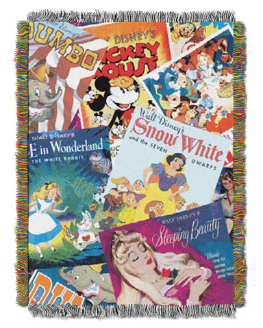 Northwest The Company Disney's Classics Vintage Collage Tapestry Throw, 48 by 60-Inch