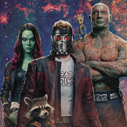 Northwest Guardians of the Galaxy Woven Tapestry Throw Blanket, 48" x 60", Space Crew
