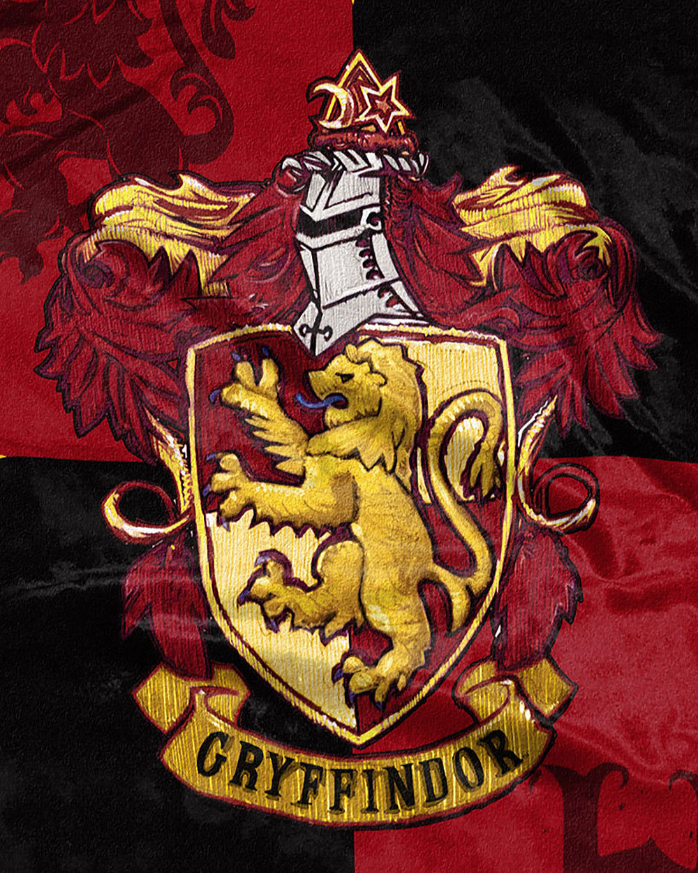Harry Potter House Crests Silk Touch Throw 50" x 60"- Choose From All 4 Houses