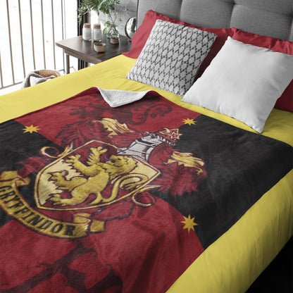 Harry Potter House Crests Silk Touch Throw 50" x 60"- Choose From All 4 Houses
