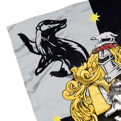 Harry Potter House Crests Silk Touch Throw 50" x 60"- Choose From All 4 Houses
