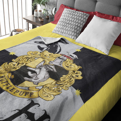 Harry Potter House Crests Silk Touch Throw 50" x 60"- Choose From All 4 Houses